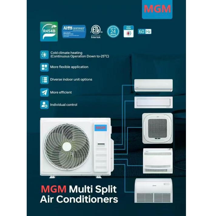 Condizionatore d'aria split a soffitto/parete/pavimento, tipo T1/T3, solo raffreddamento/raffreddamento e riscaldamento, velocità fissa/inverter